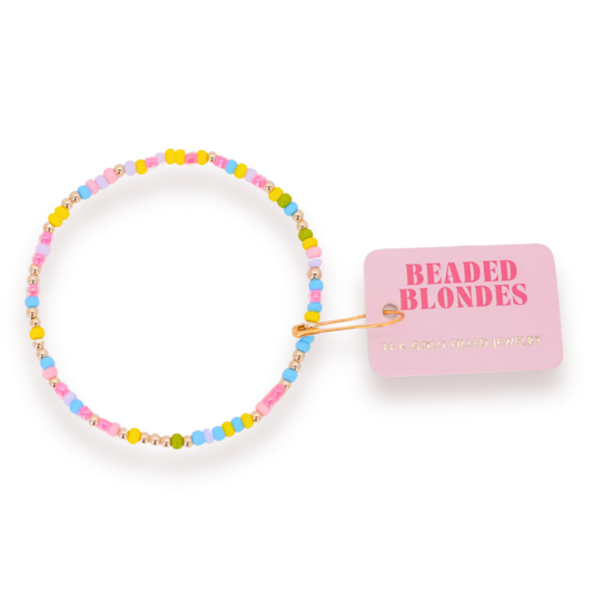 Beaded Blondes Pastel Bracelet