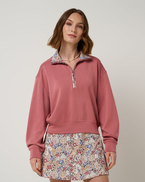 Skyloft Soft Wharfedale Field Printed Half Zip