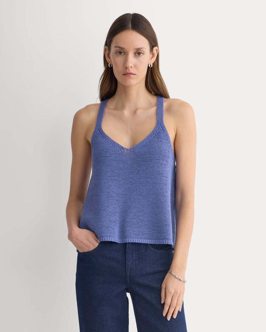 Racerback V-Neck Sweater