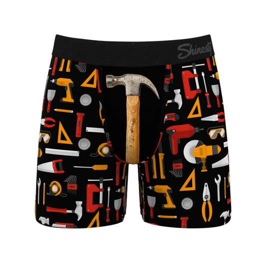 THE HAMMER TIME | FATHER'S DAY TOOL PRINT BALL HAMMOCK BOXER BRIEFS