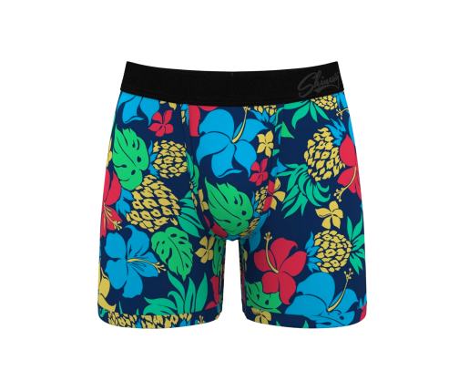 THE BIG KAHUNAS | HAWAIIAN PRINT BALL HAMMOCK BOXER BRIEFS
