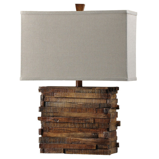 Milo Shades of Brown Wood Table Lamp